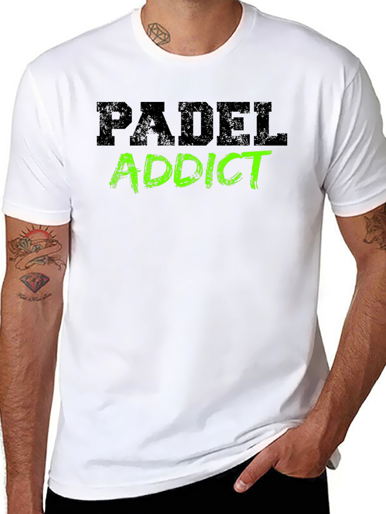 Padel Addict Black T-Shirt - Sporty and Stylish