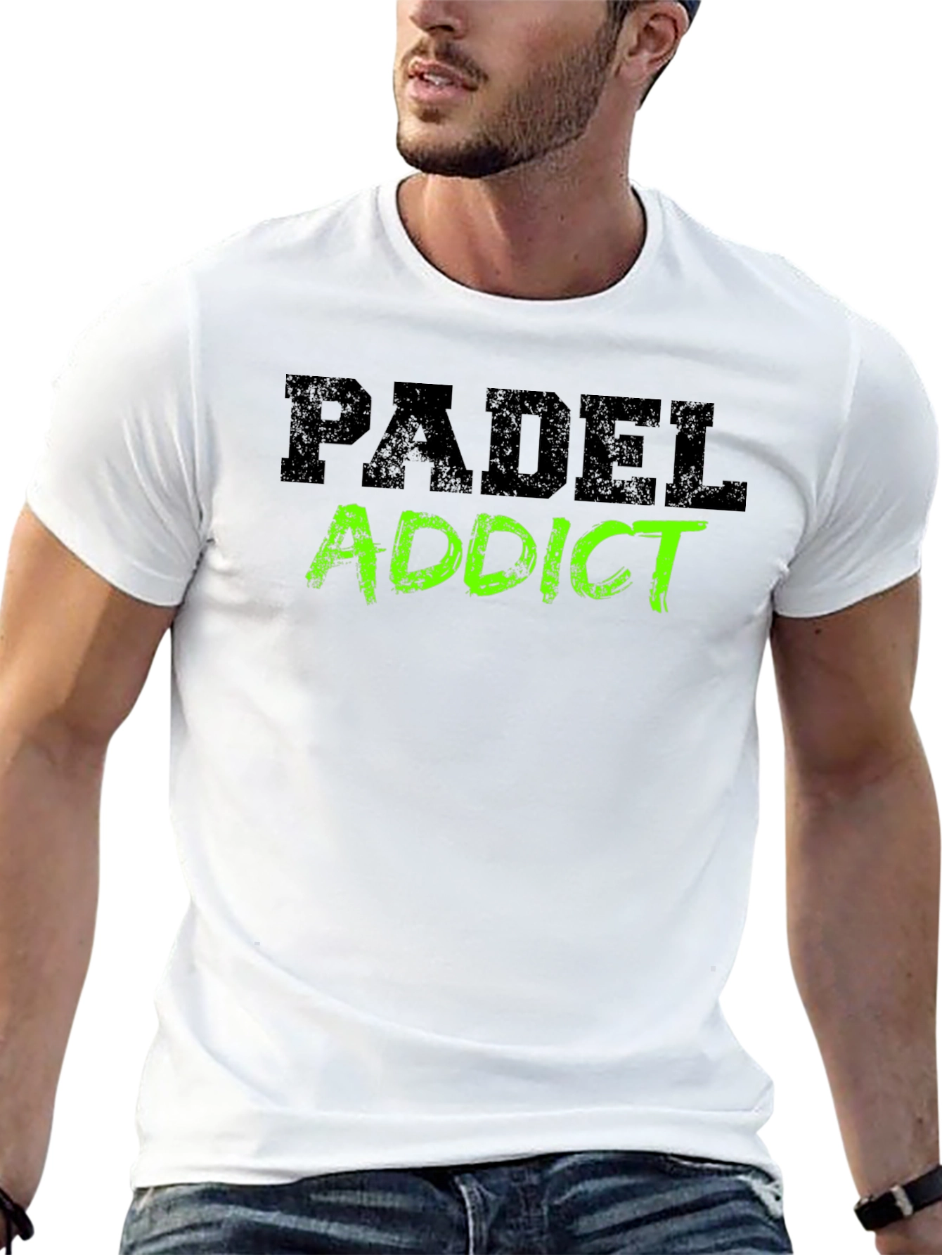 Padel Addict Black T-Shirt - Sporty and Stylish