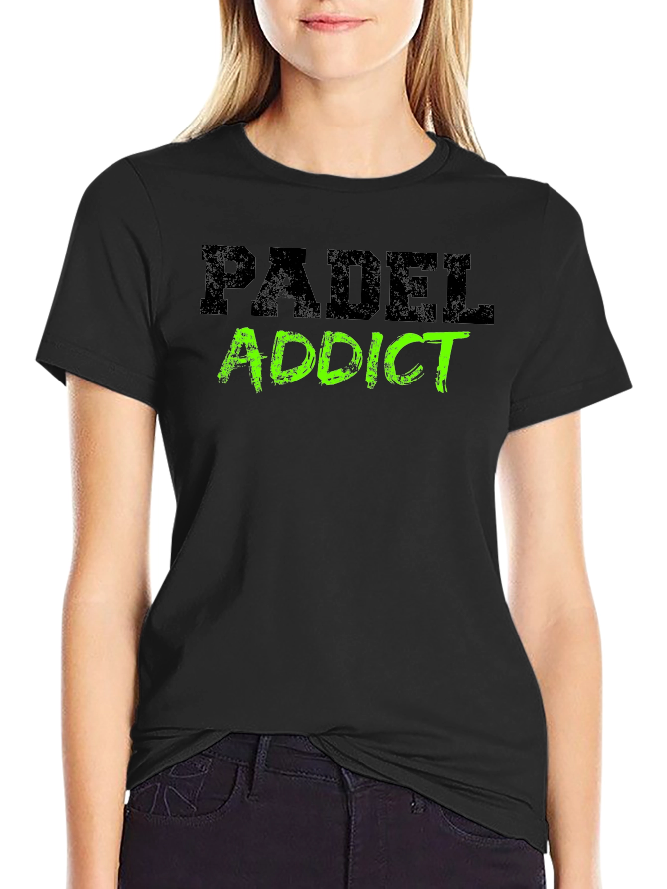 Padel Addict Black T-Shirt - Sporty and Stylish