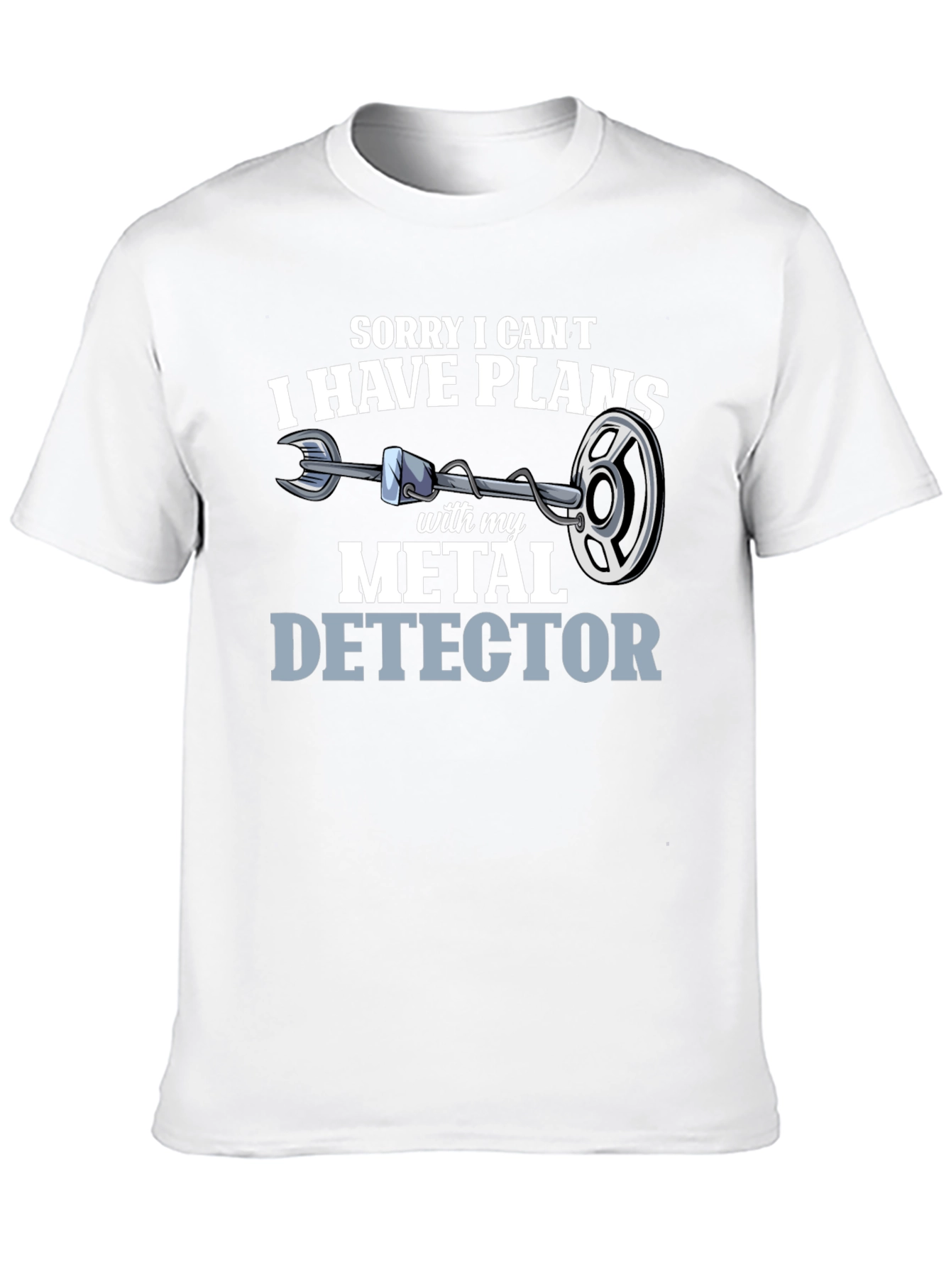 Metal Detector Plans Graphic T-Shirt