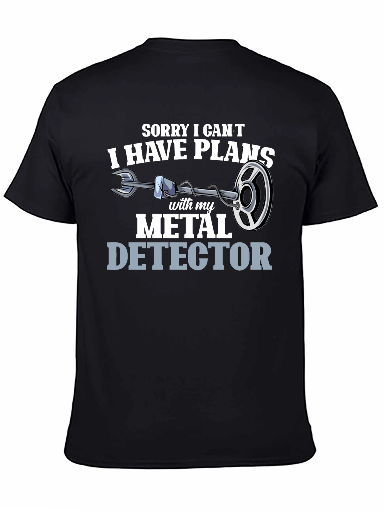 Metal Detector Plans Graphic T-Shirt