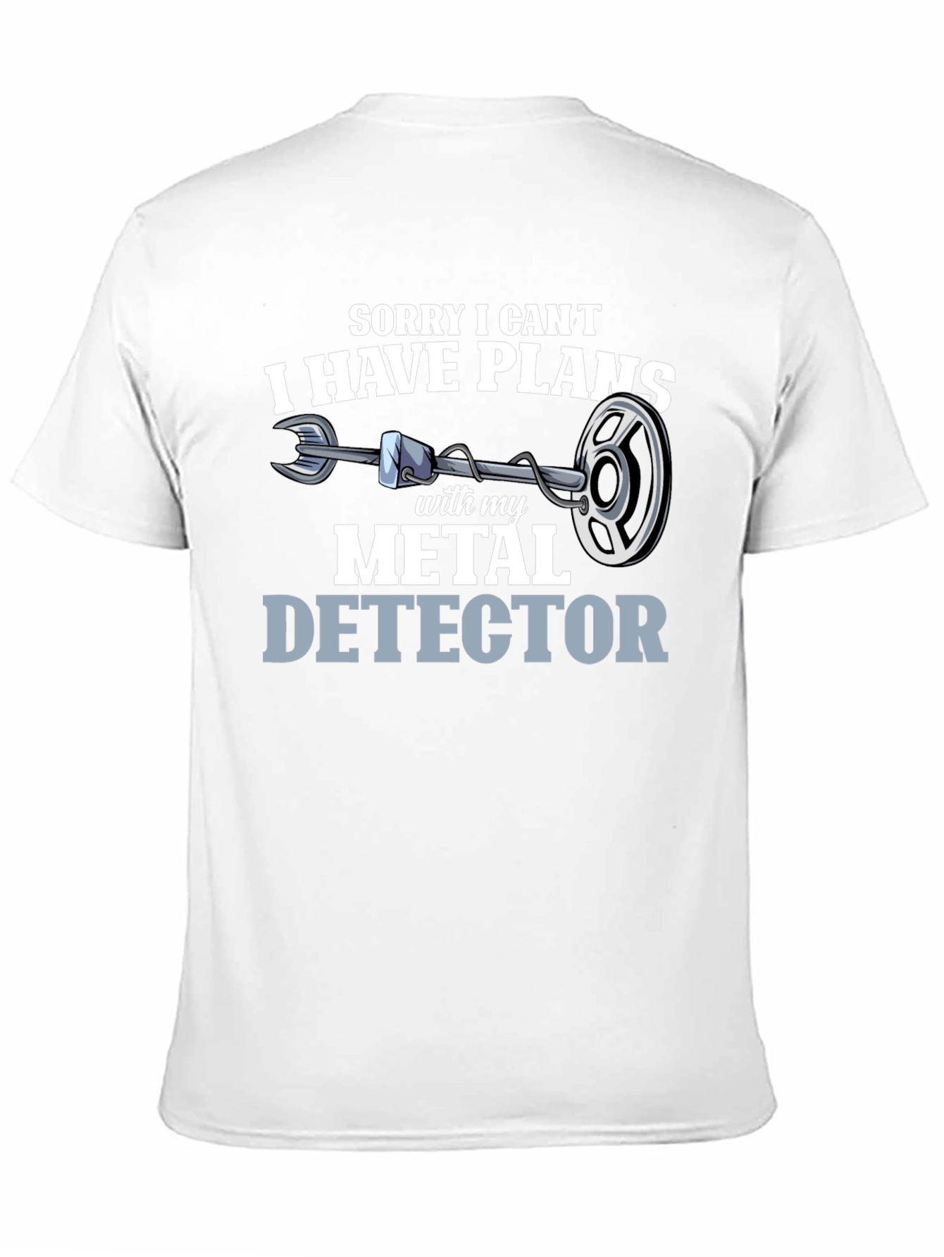 Metal Detector Plans Graphic T-Shirt