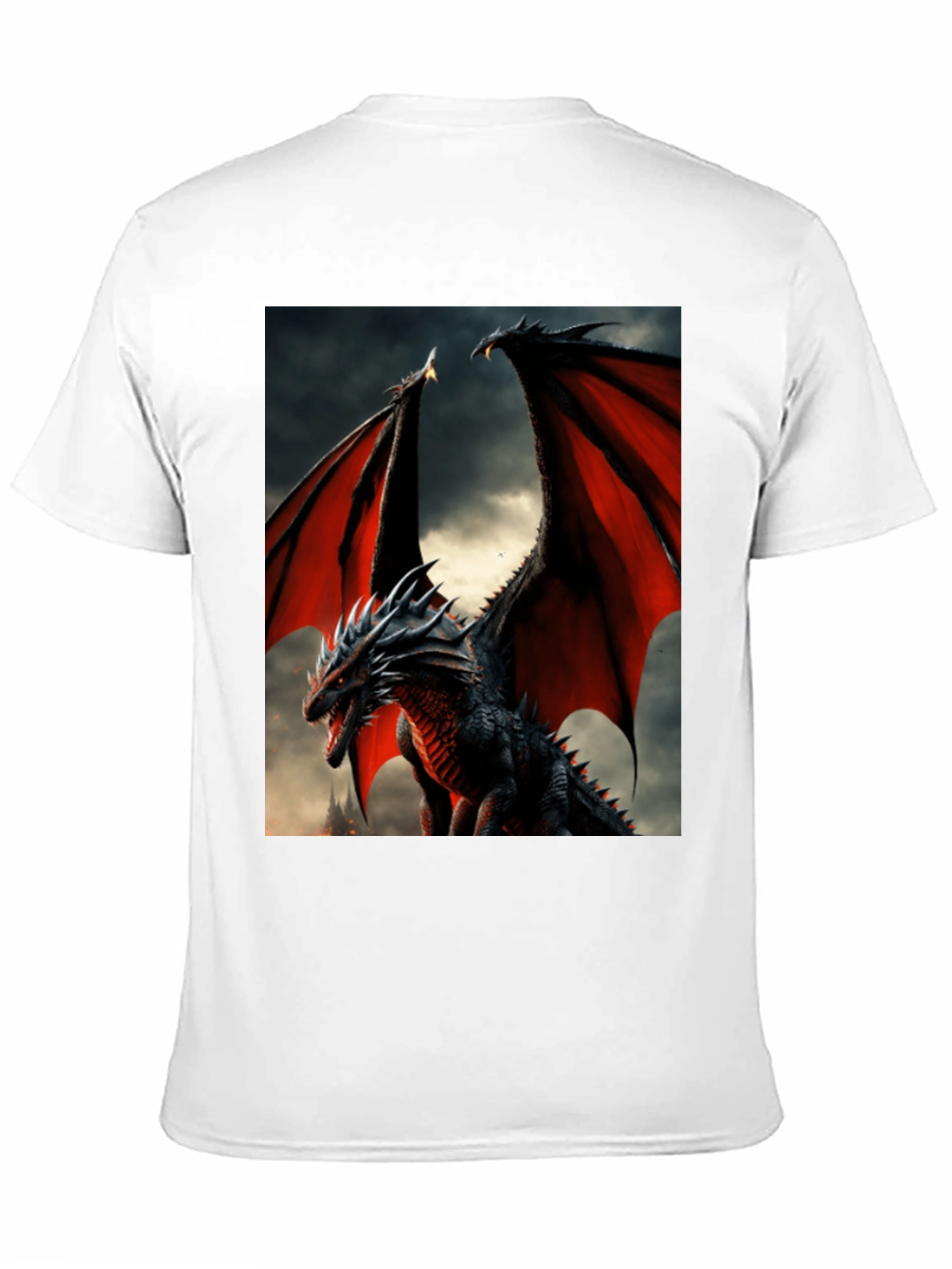 Dragon Graphic Tee - Black Fantasy T-Shirt