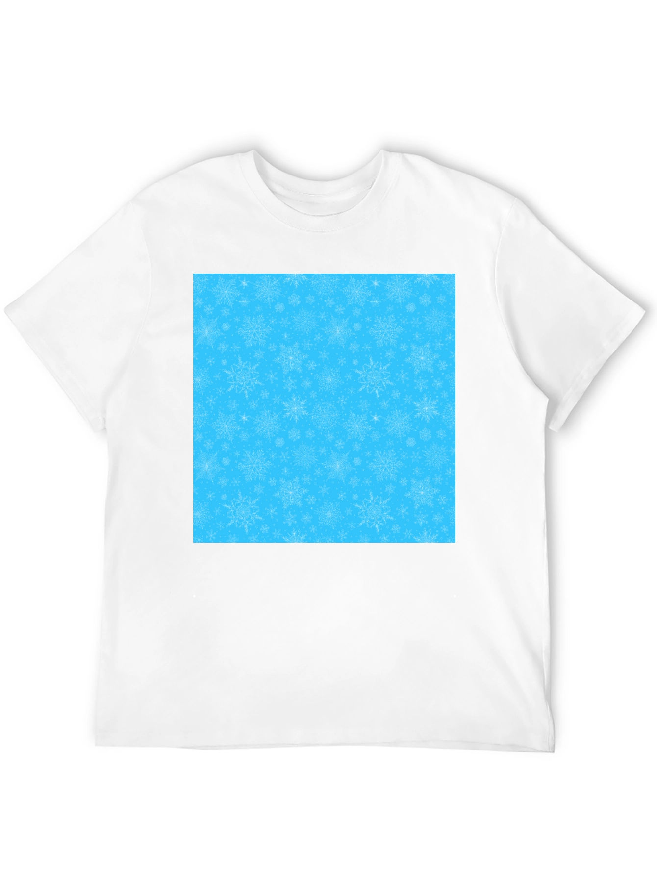 Snowflake Pattern Tee - Winter Holiday Apparel