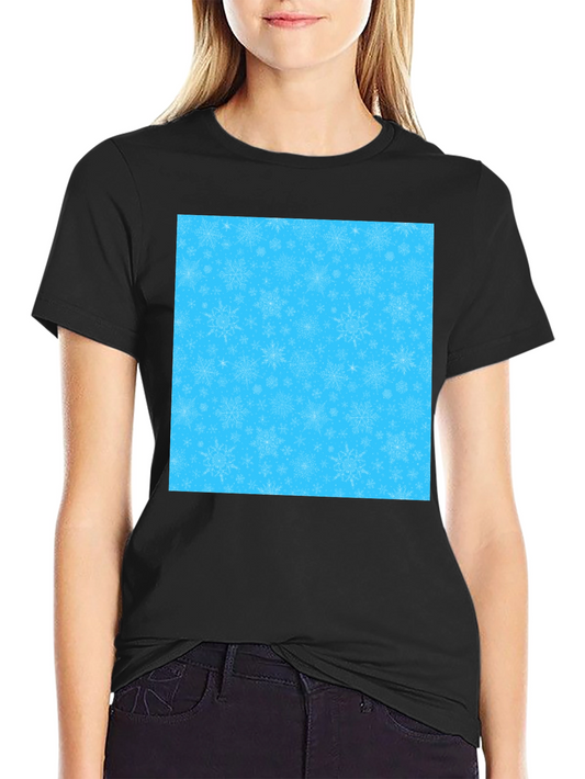 Snowflake Pattern Tee - Winter Holiday Apparel