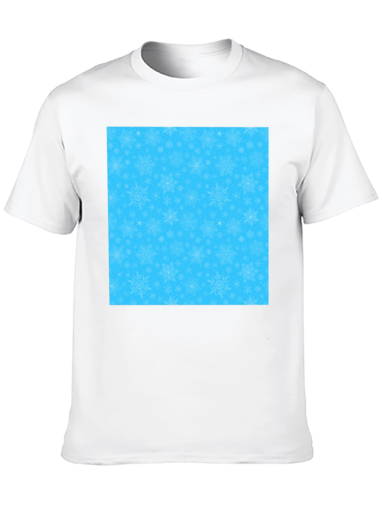 Snowflake Pattern Tee - Winter Holiday Apparel