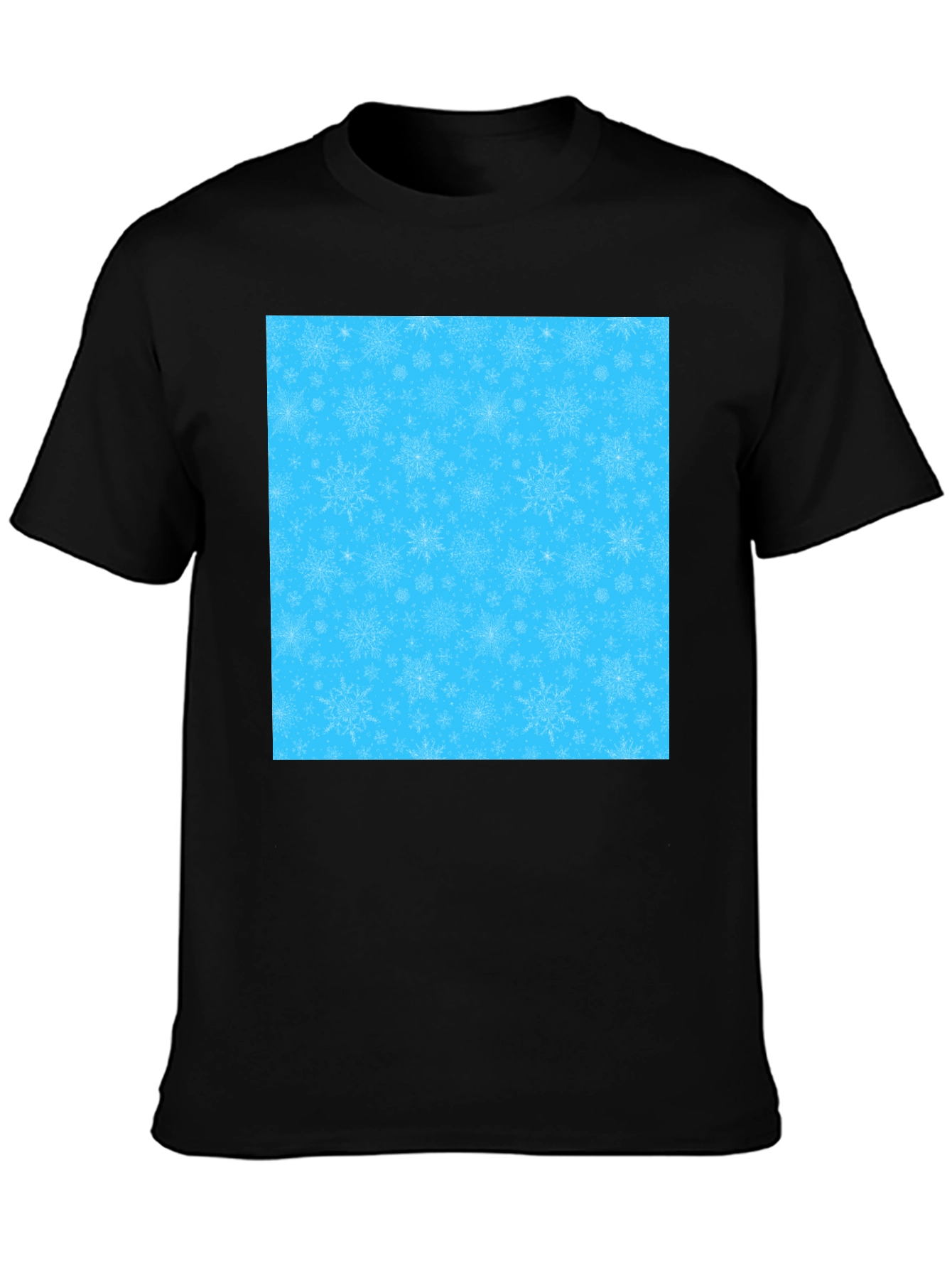 Snowflake Pattern Tee - Winter Holiday Apparel