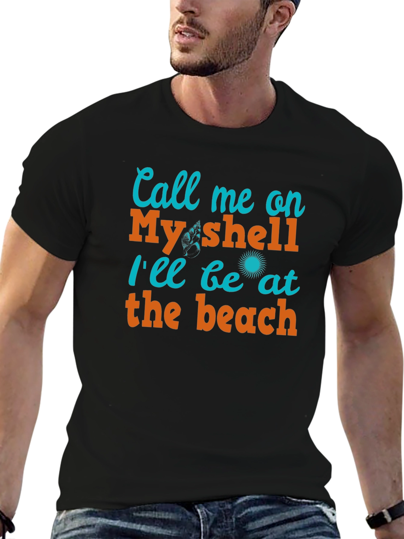 Call Me On My Shell Beach T-Shirt
