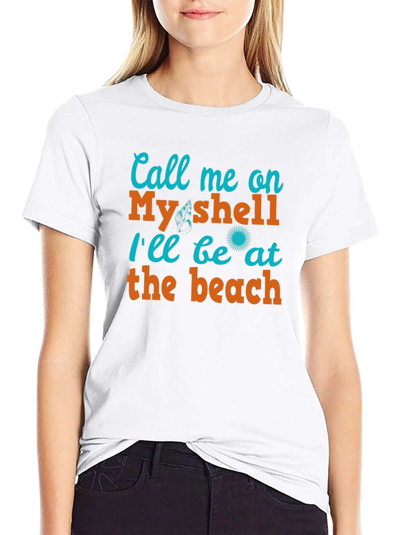 Call Me On My Shell Beach T-Shirt