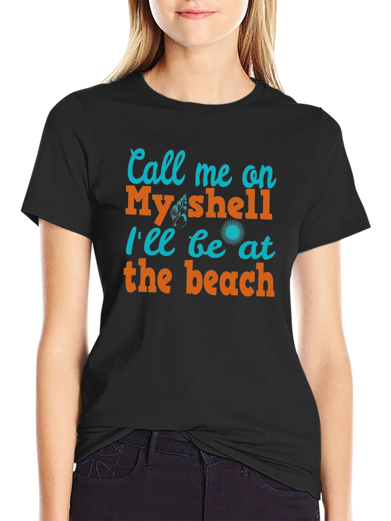 Call Me On My Shell Beach T-Shirt