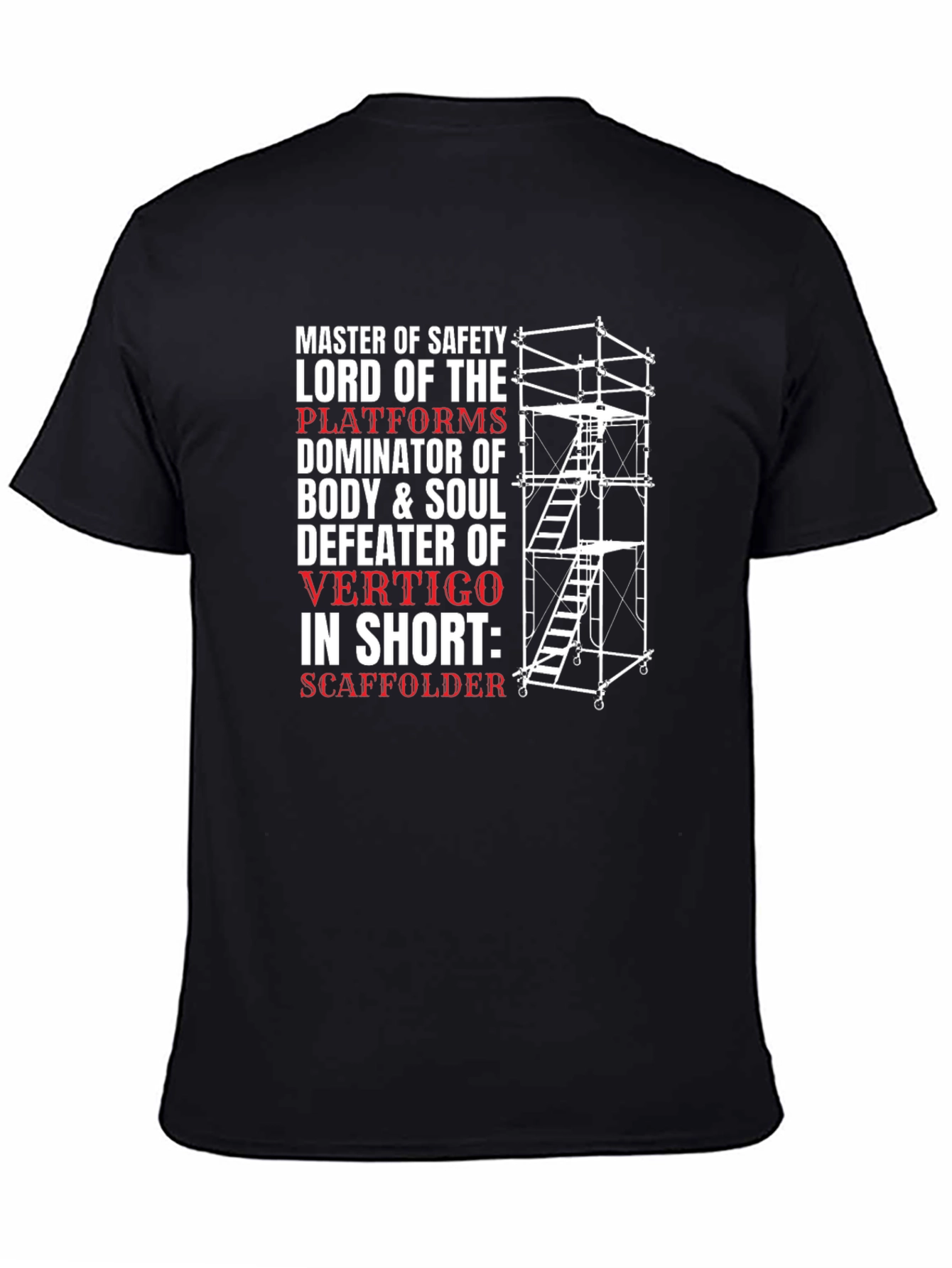 Safety Master Scaffolder Graphic T-Shirt
