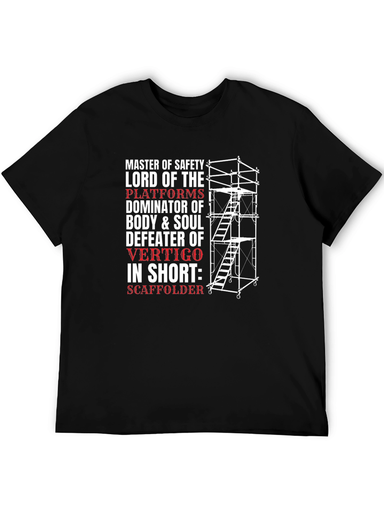Safety Master Scaffolder Graphic T-Shirt