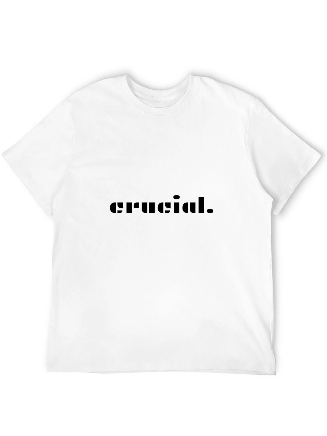 Crucial T-Shirt - Modern Black Graphic Tee
