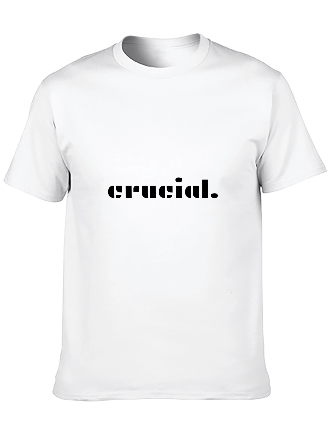 Crucial T-Shirt - Modern Black Graphic Tee