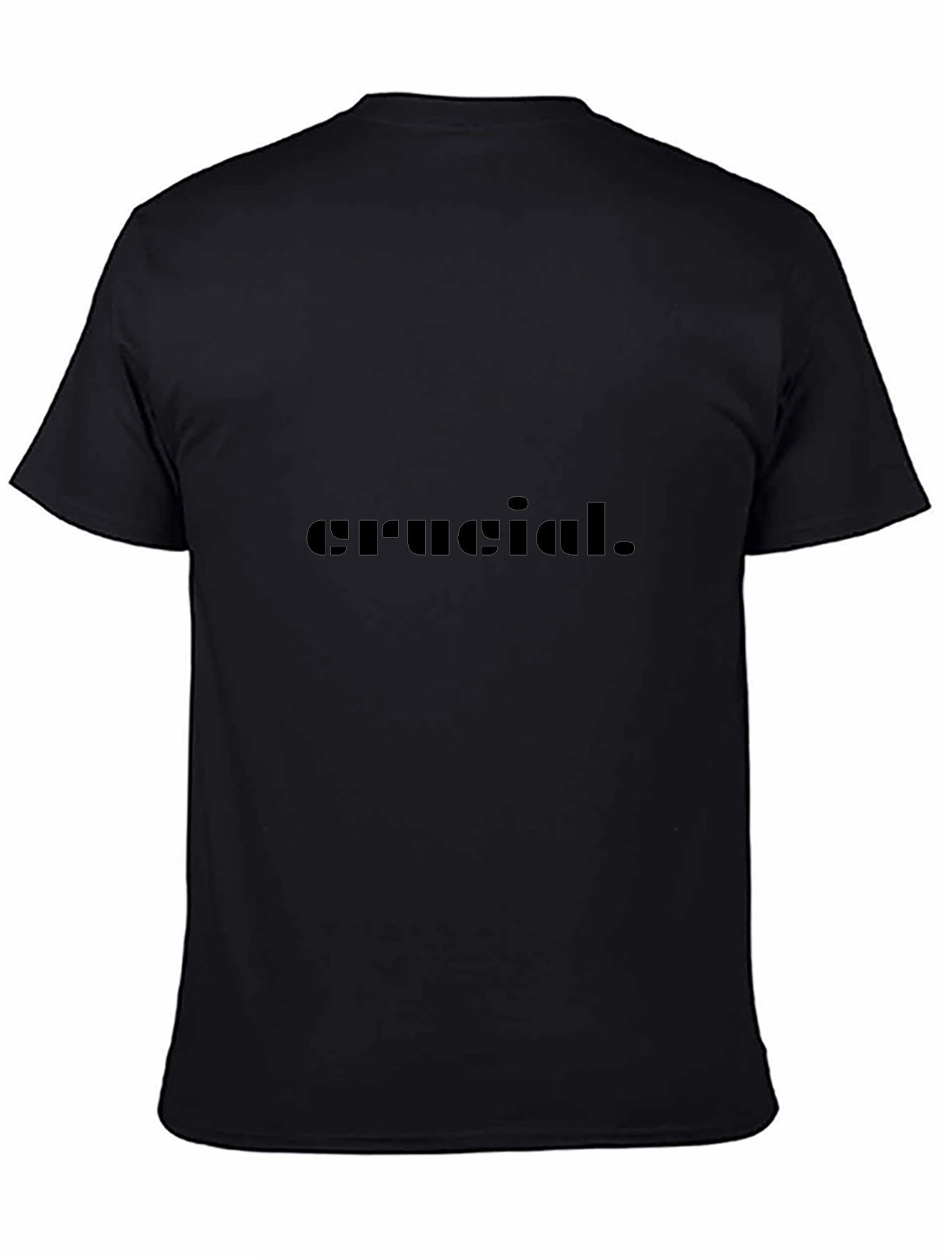 Crucial T-Shirt - Modern Black Graphic Tee