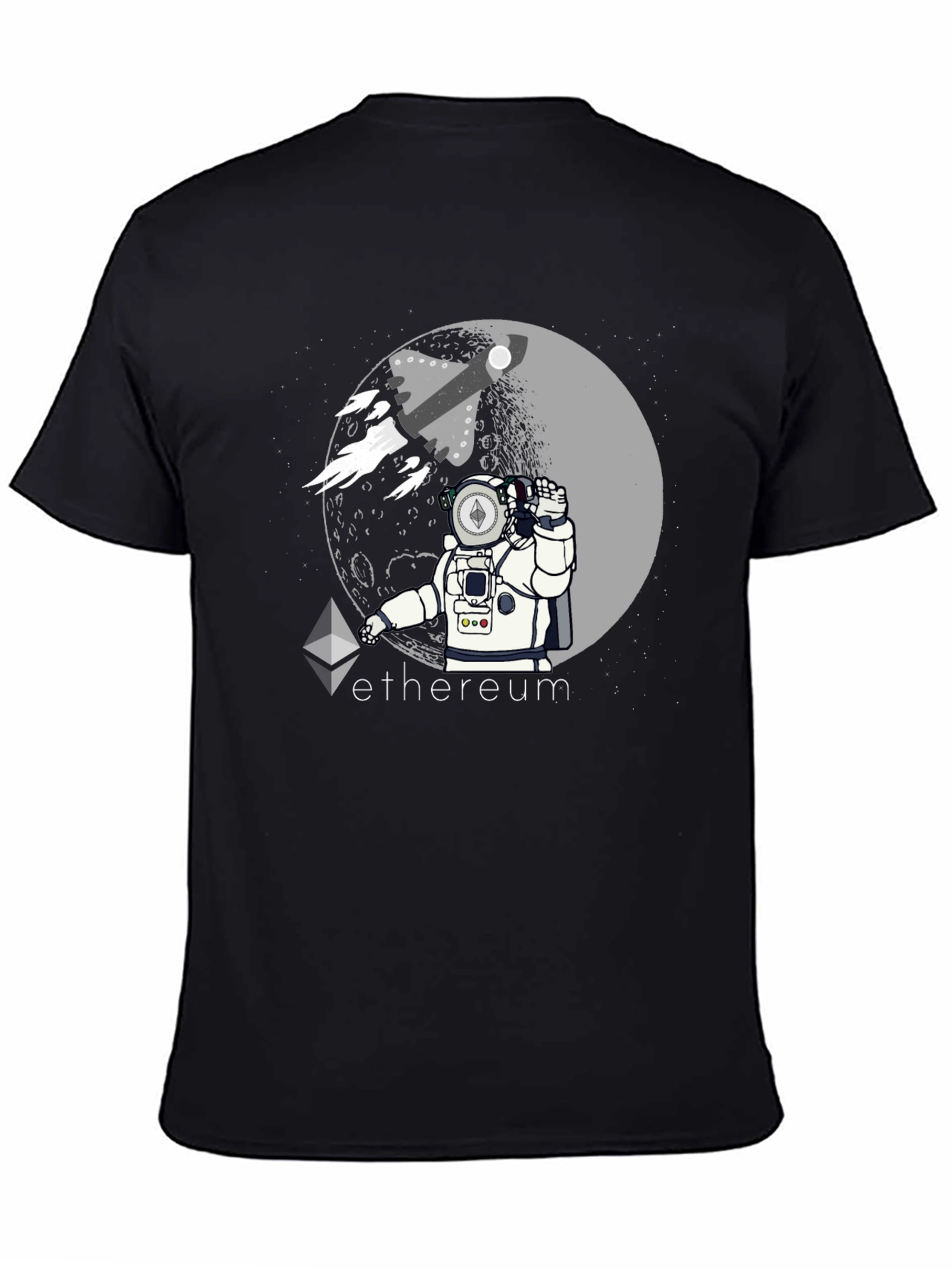Ethereum Astronaut Graphic Tee - Crypto Fashion