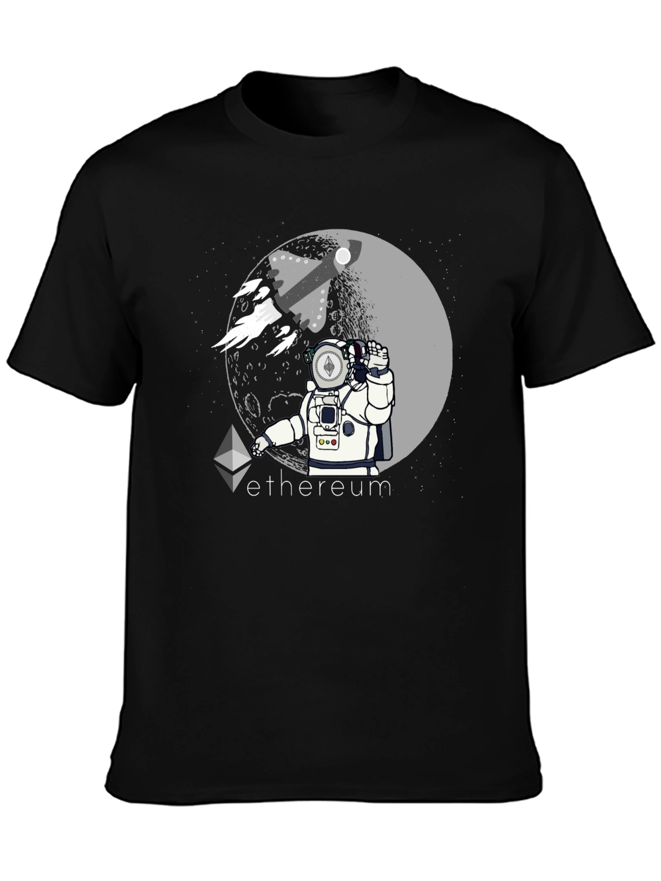 Ethereum Astronaut Graphic Tee - Crypto Fashion