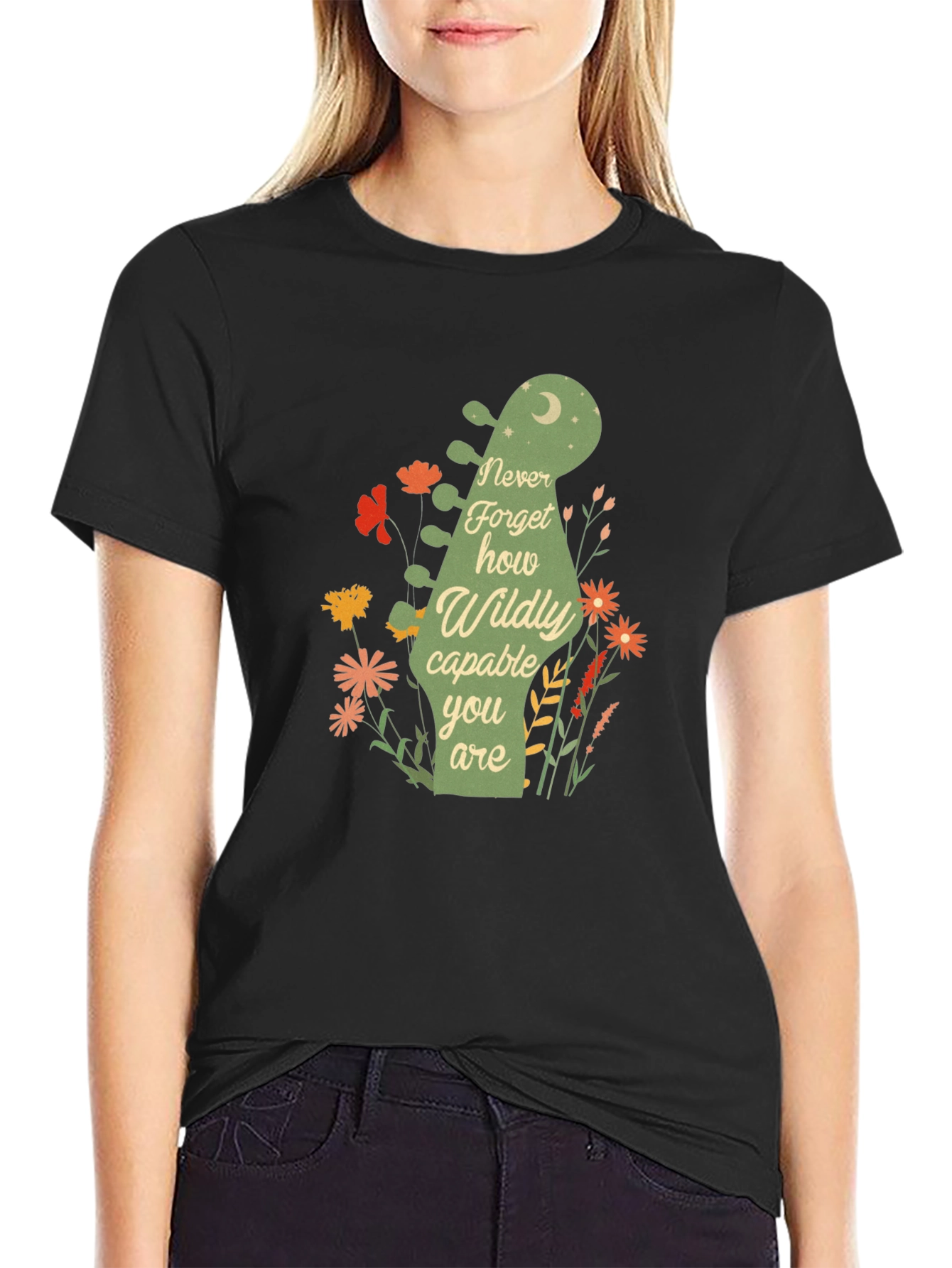 Never Forget Guitar Head T-Shirt