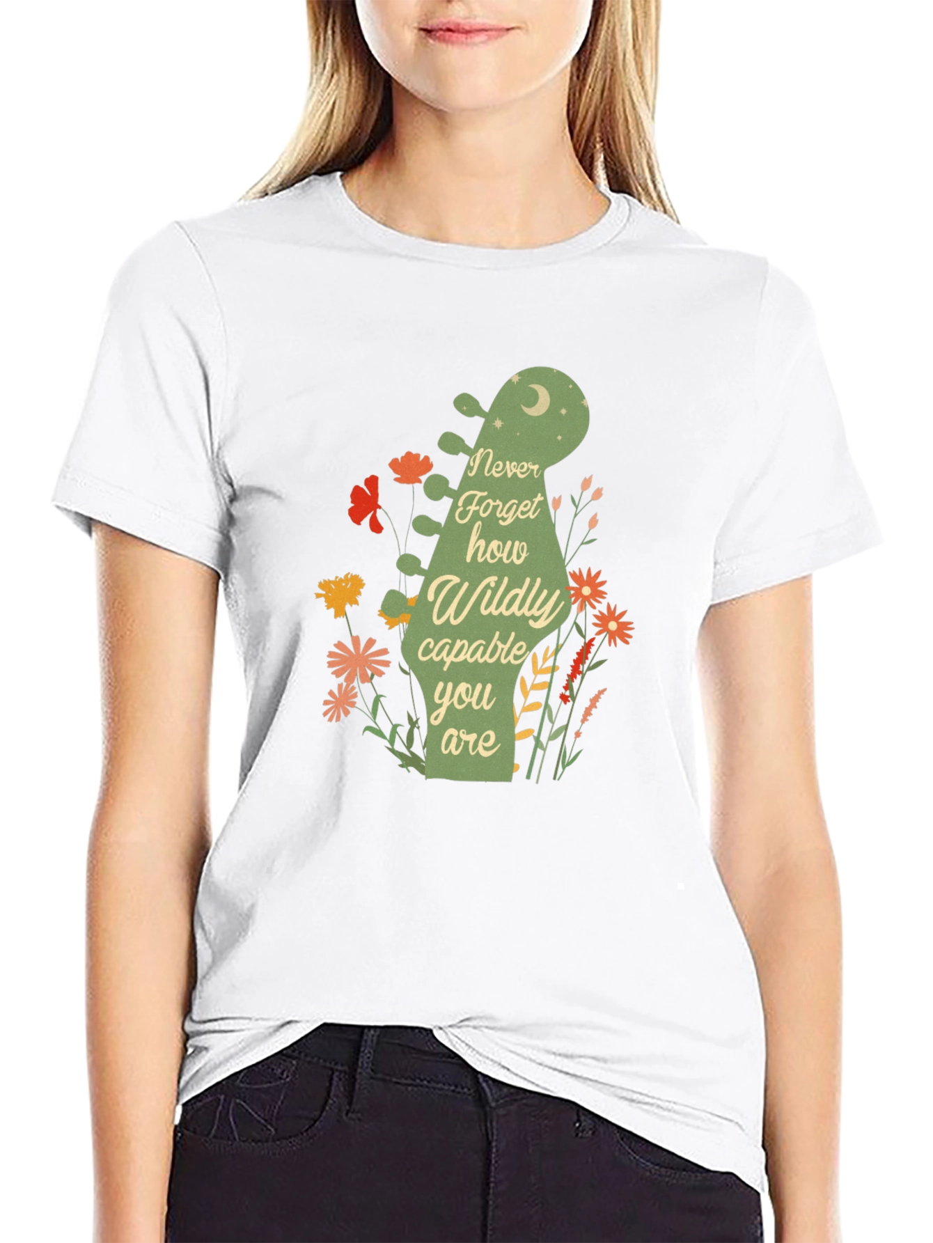 Never Forget Guitar Head T-Shirt