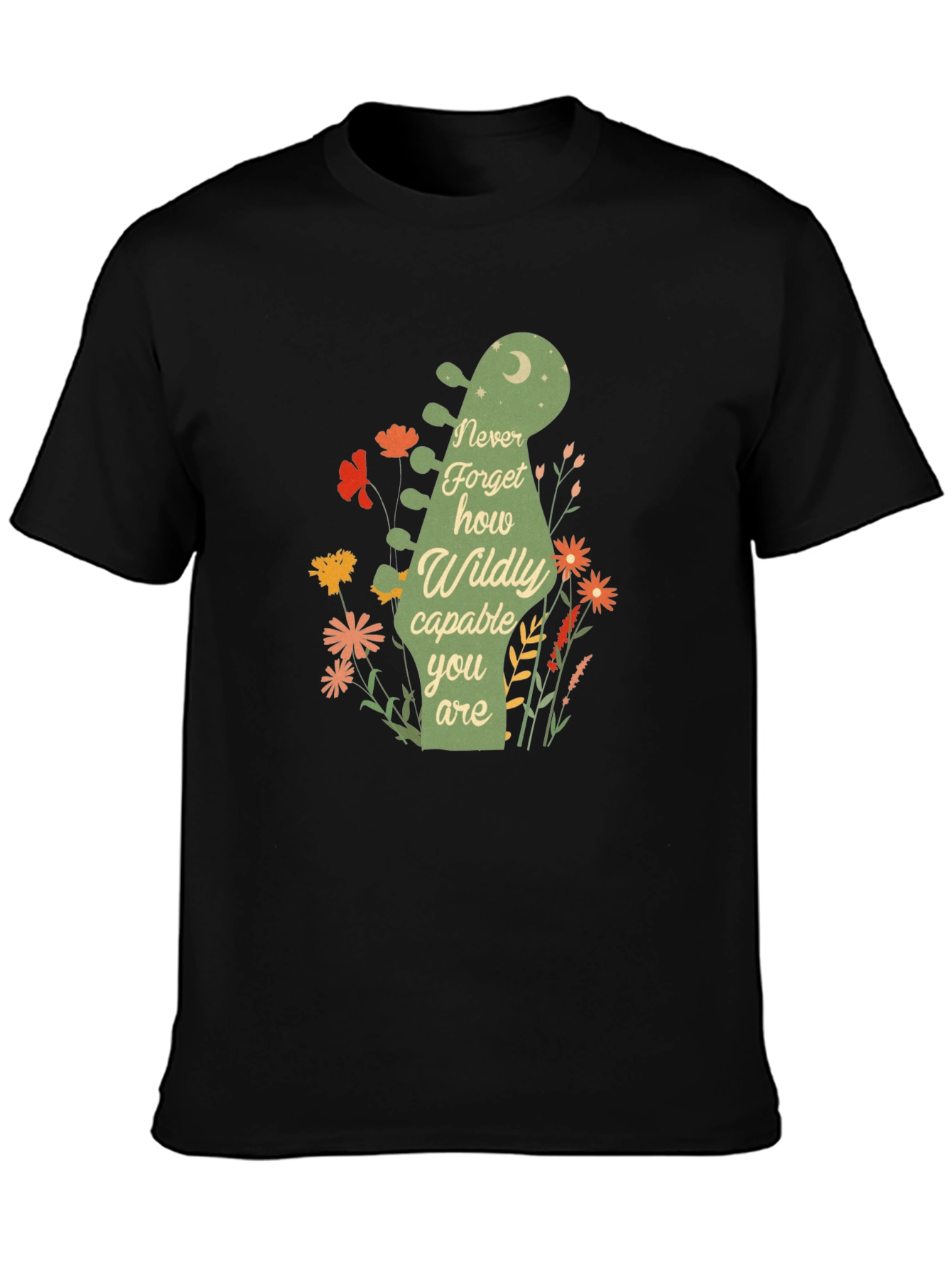 Never Forget Guitar Head T-Shirt