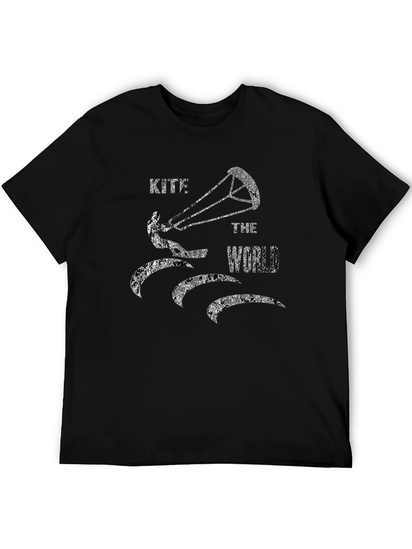 Kite The World T-Shirt - Black Graphic Tee