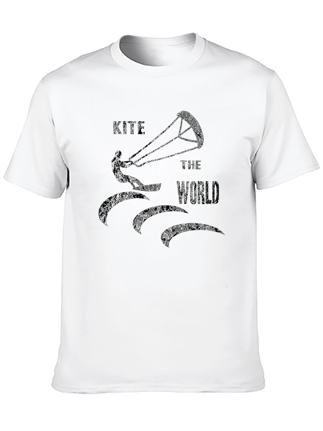 Kite The World T-Shirt - Black Graphic Tee