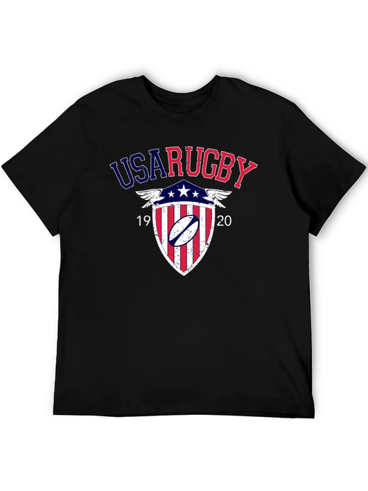 USA Rugby Shield Graphic Tee - Black