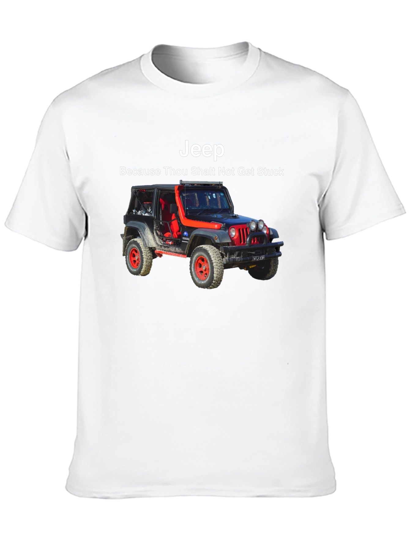 Jeep Thou Shalt Not Get Stuck Black T-Shirt