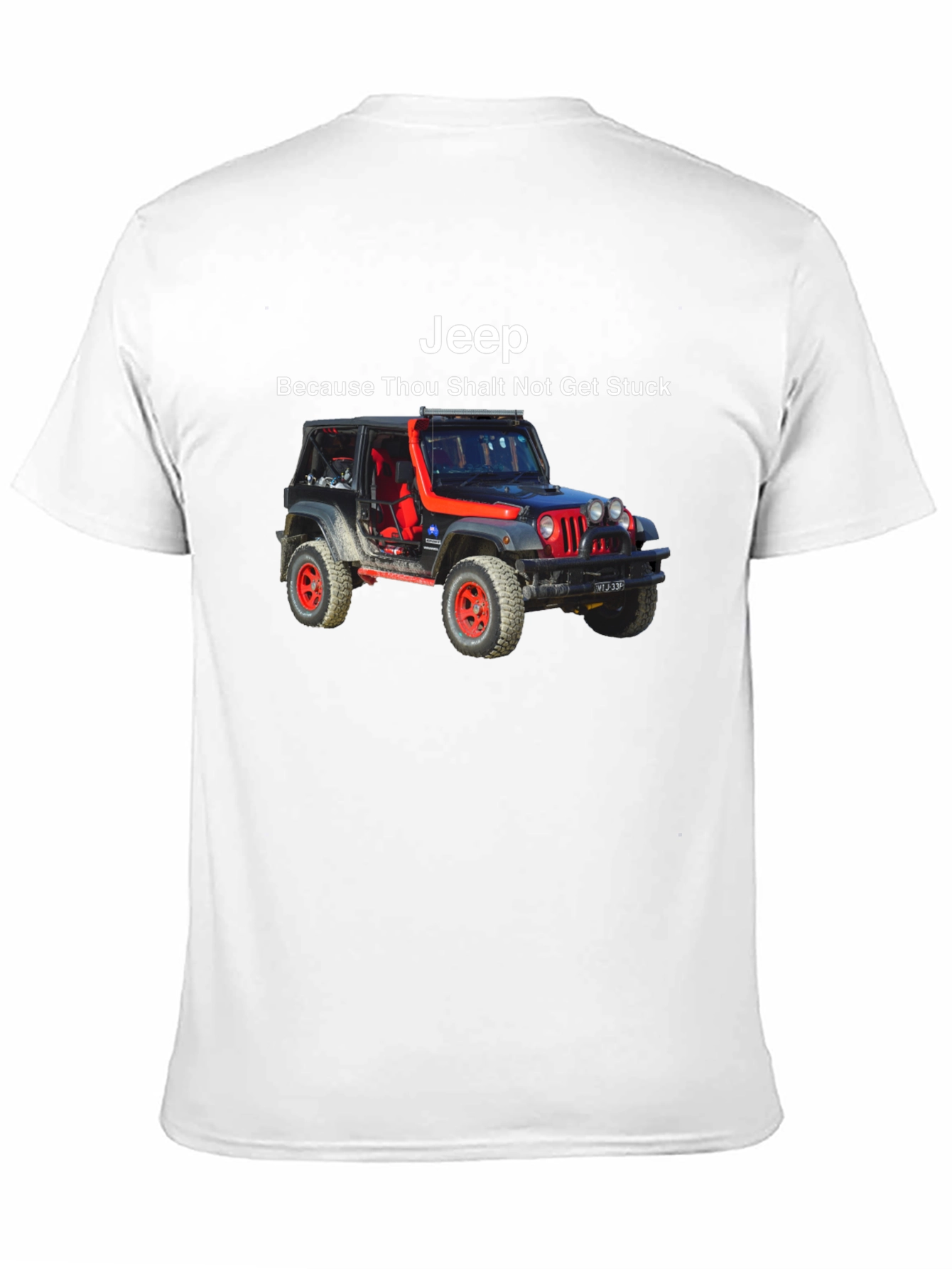Jeep Thou Shalt Not Get Stuck Black T-Shirt
