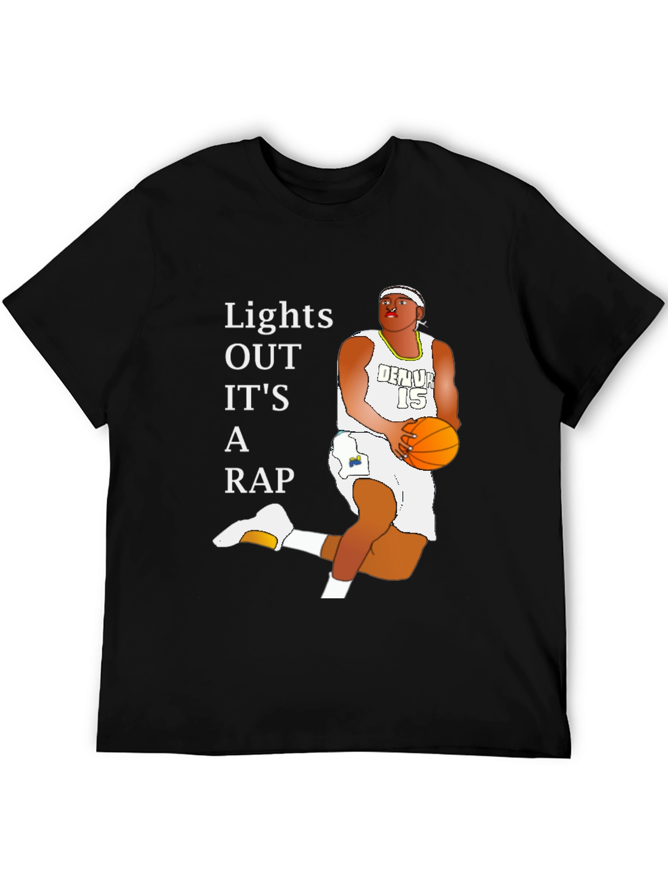Lights Out Its A Rap Basketball T-Shirt