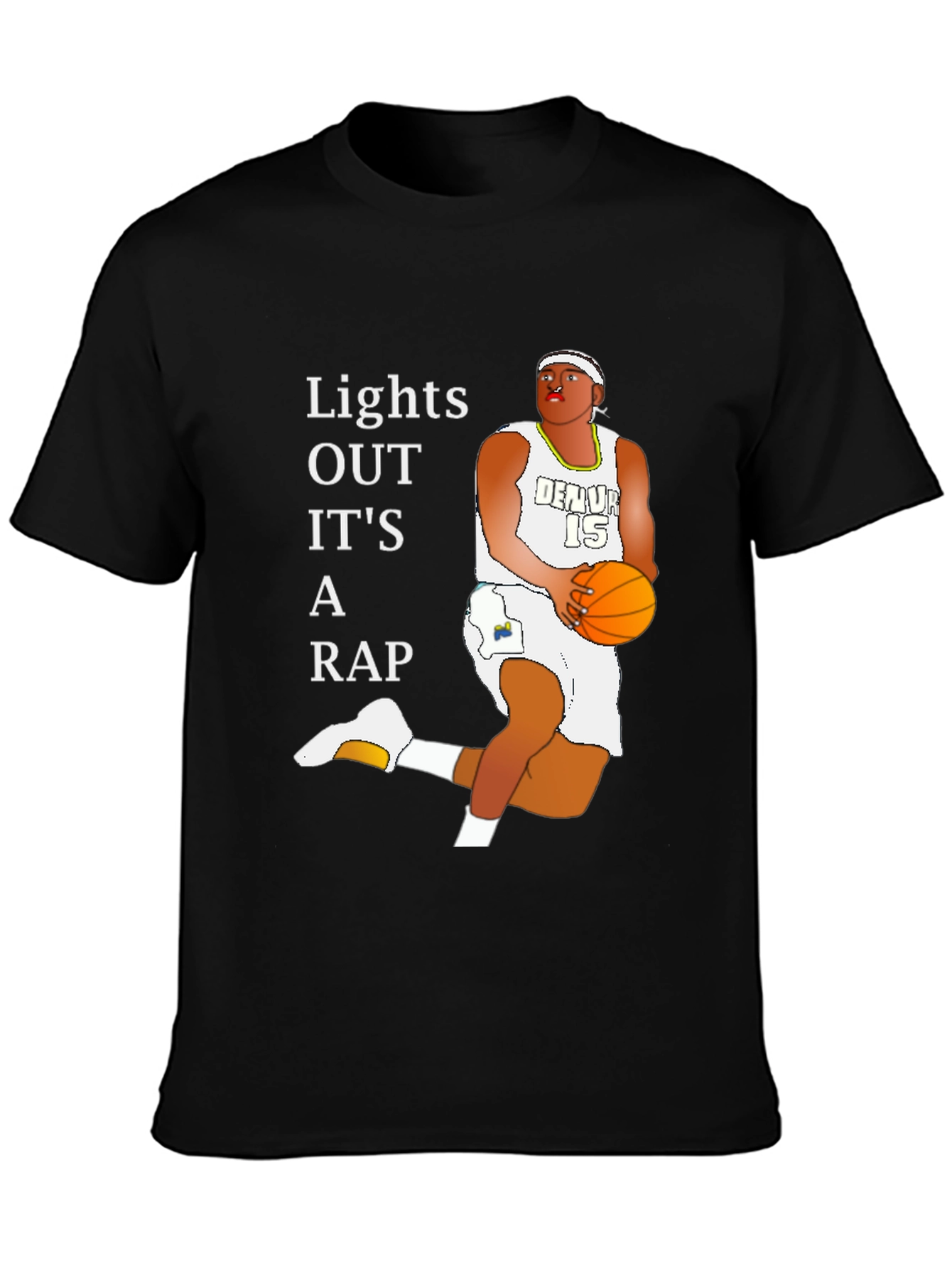 Lights Out Its A Rap Basketball T-Shirt