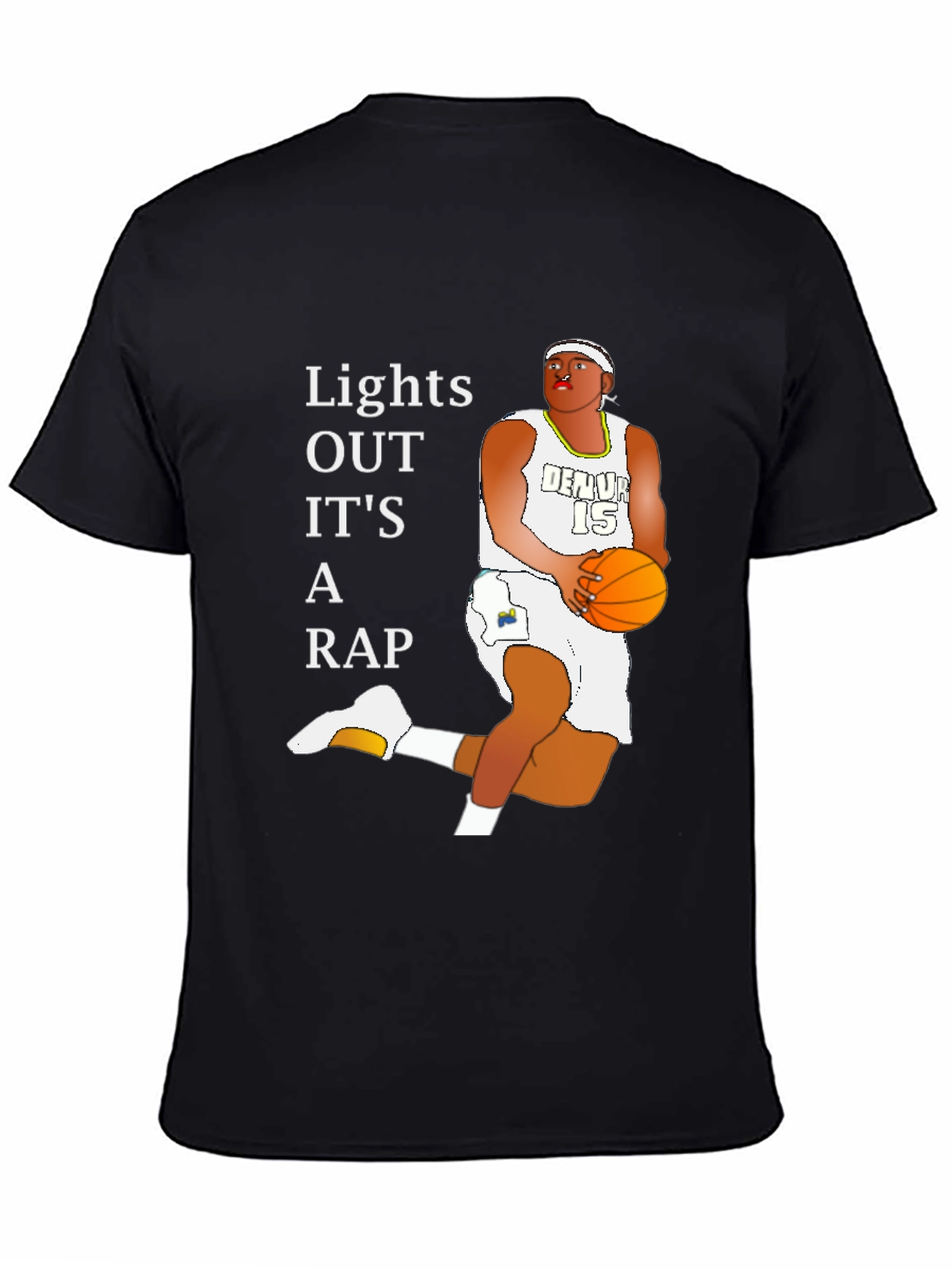 Lights Out Its A Rap Basketball T-Shirt