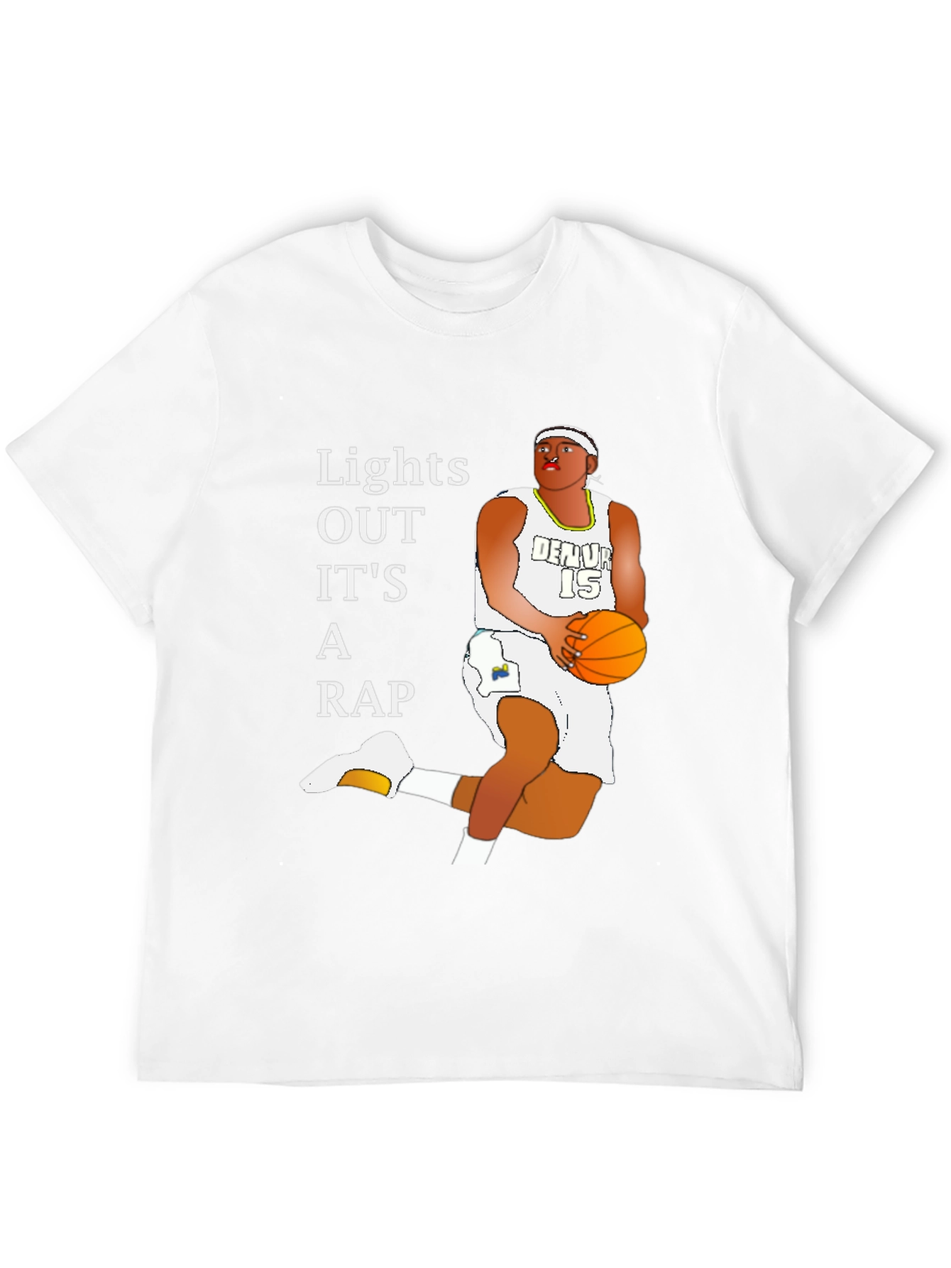 Lights Out Its A Rap Basketball T-Shirt