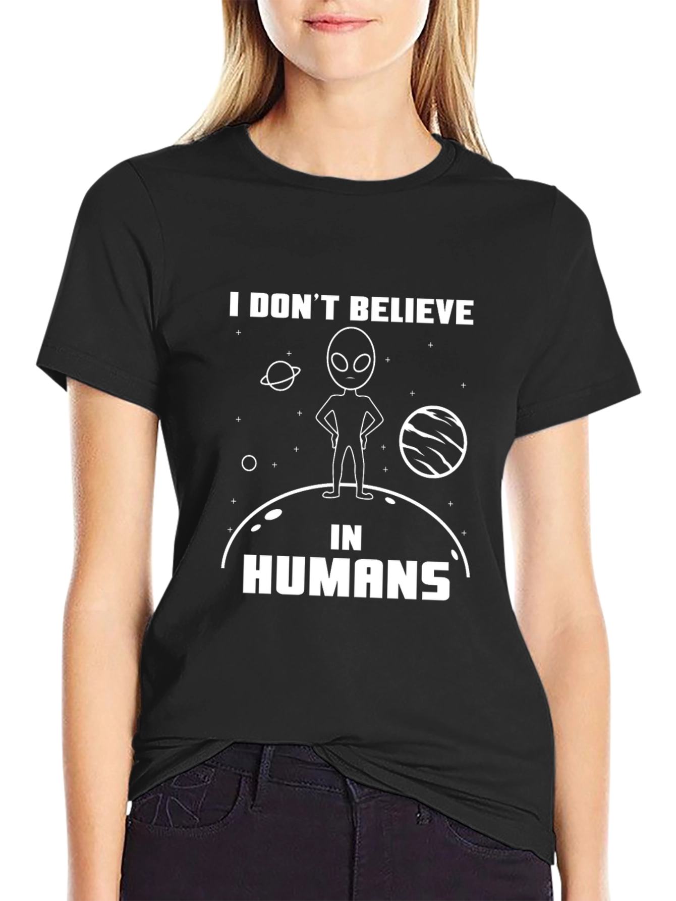 I Dont Believe In Humans Alien T-Shirt