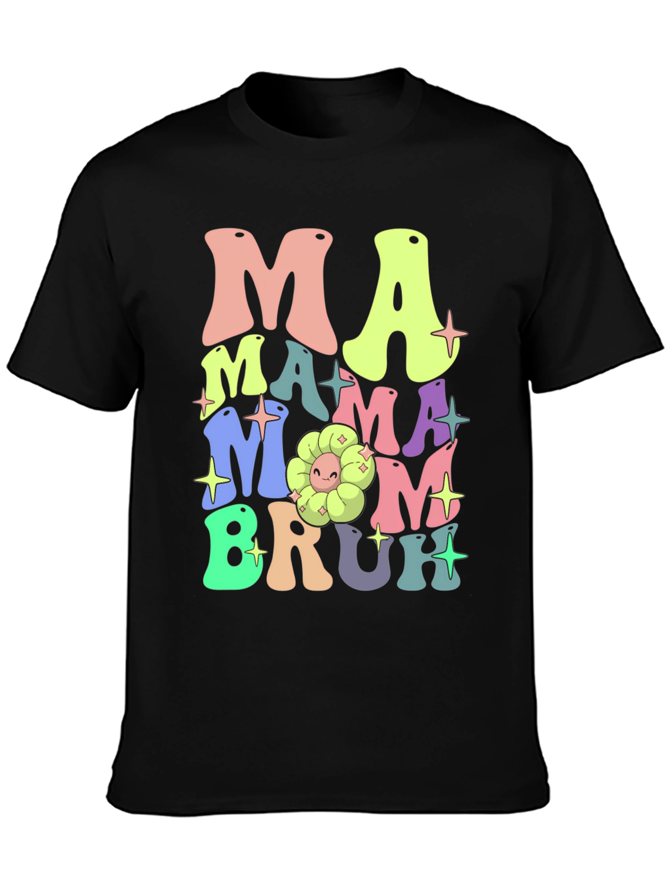 Mama Mom Bruh Funny Graphic T-Shirt