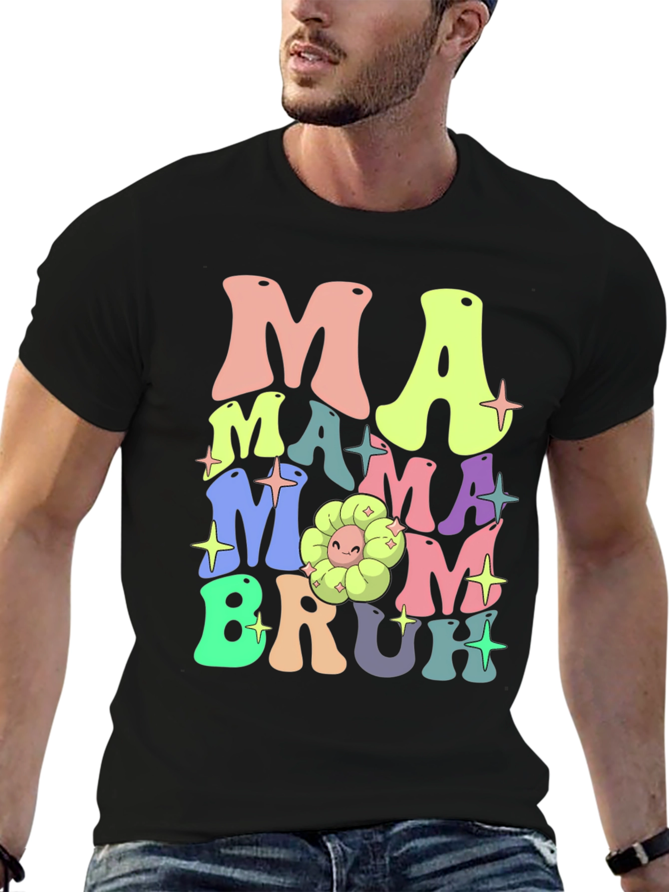Mama Mom Bruh Funny Graphic T-Shirt