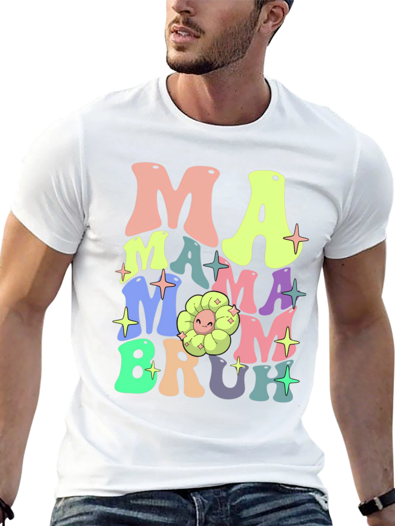 Mama Mom Bruh Funny Graphic T-Shirt