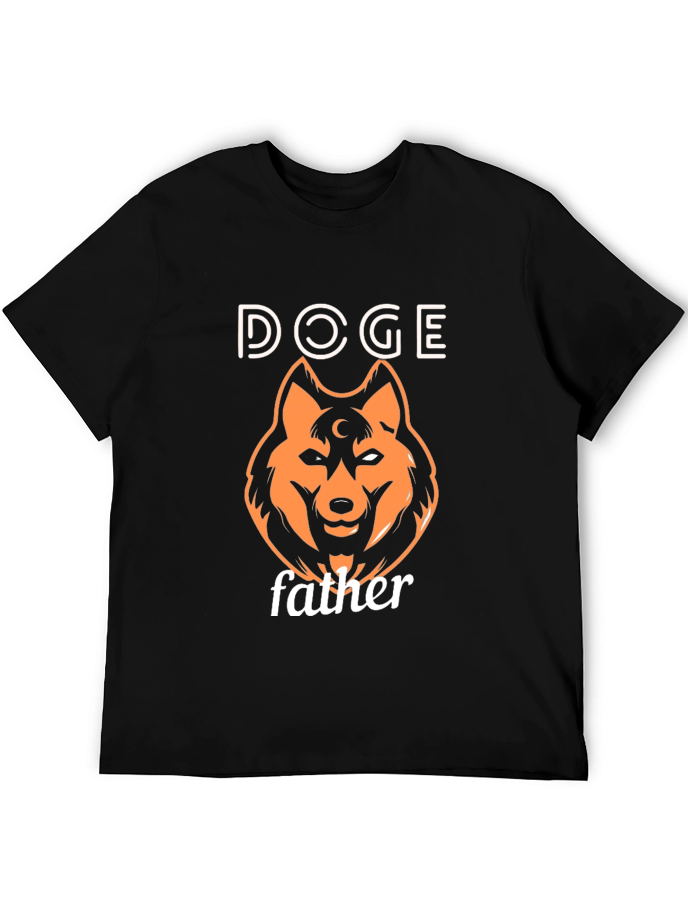 Doge Father Black T-Shirt - Novelty Meme Tee
