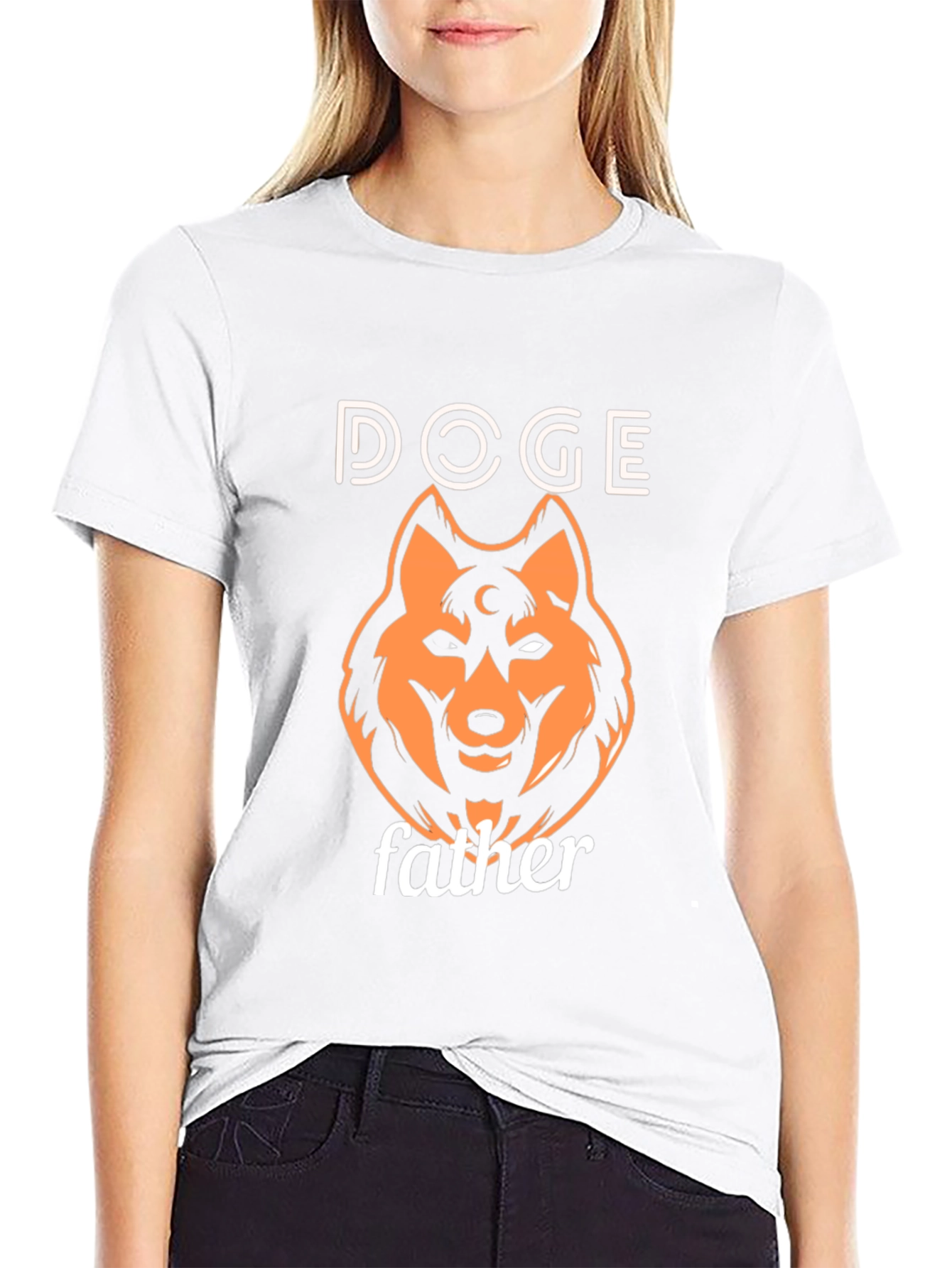 Doge Father Black T-Shirt - Novelty Meme Tee