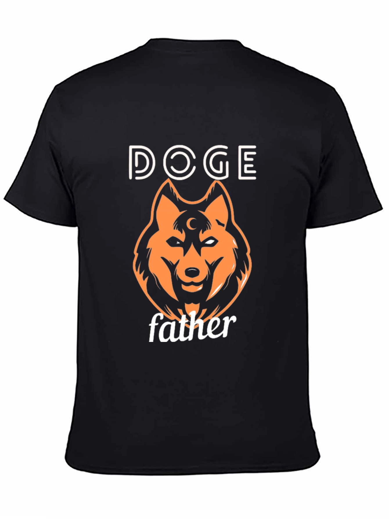 Doge Father Black T-Shirt - Novelty Meme Tee
