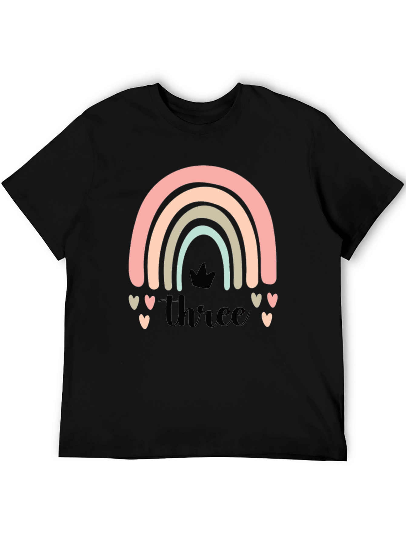 Pastel Rainbow 3rd Birthday Shirt