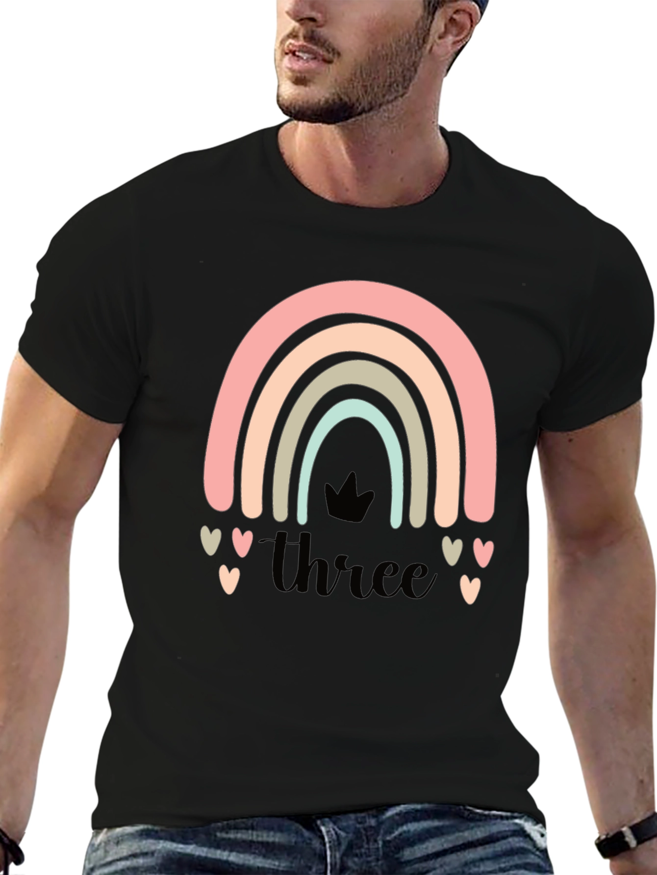 Pastel Rainbow 3rd Birthday Shirt