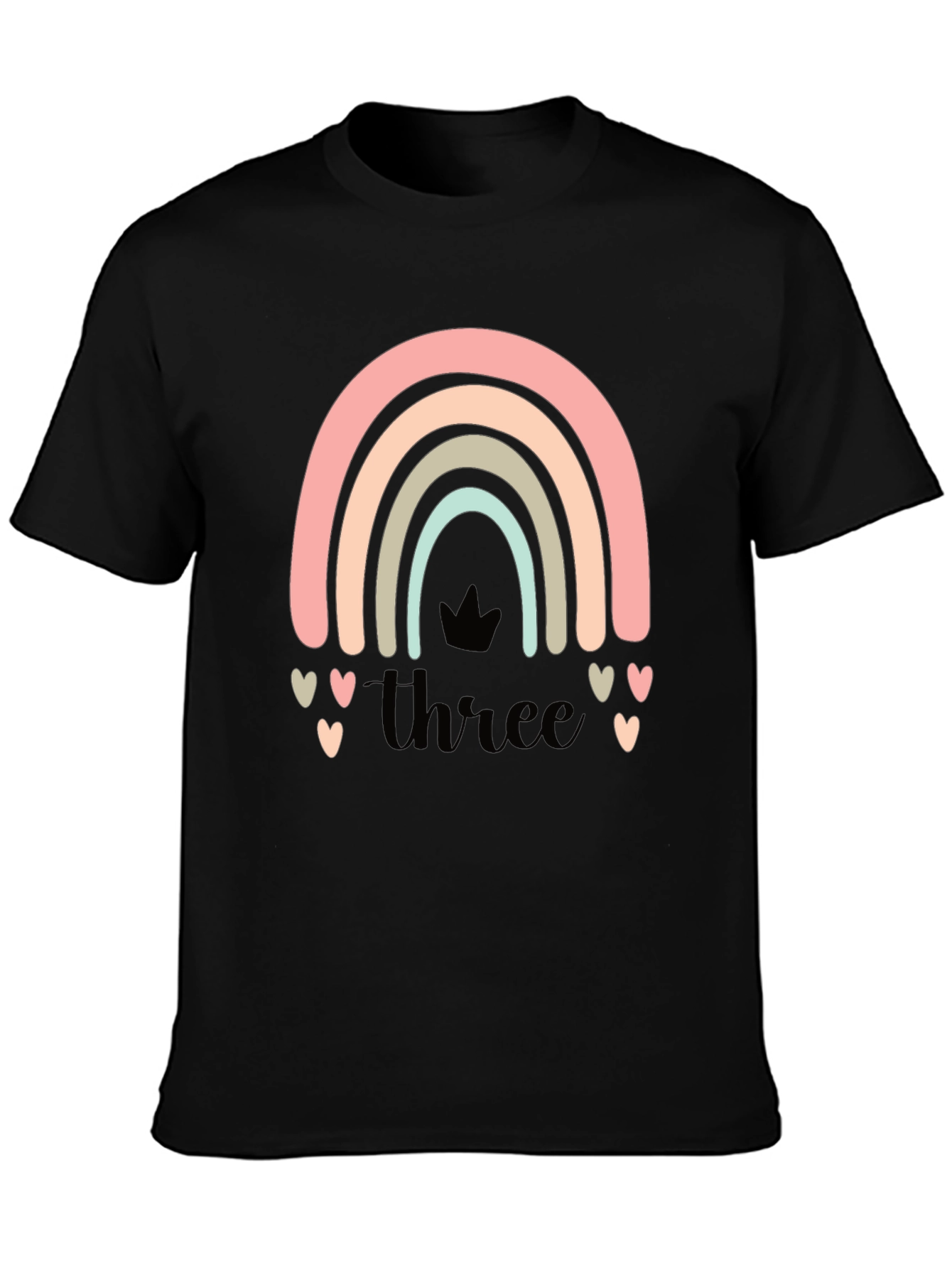 Pastel Rainbow 3rd Birthday Shirt