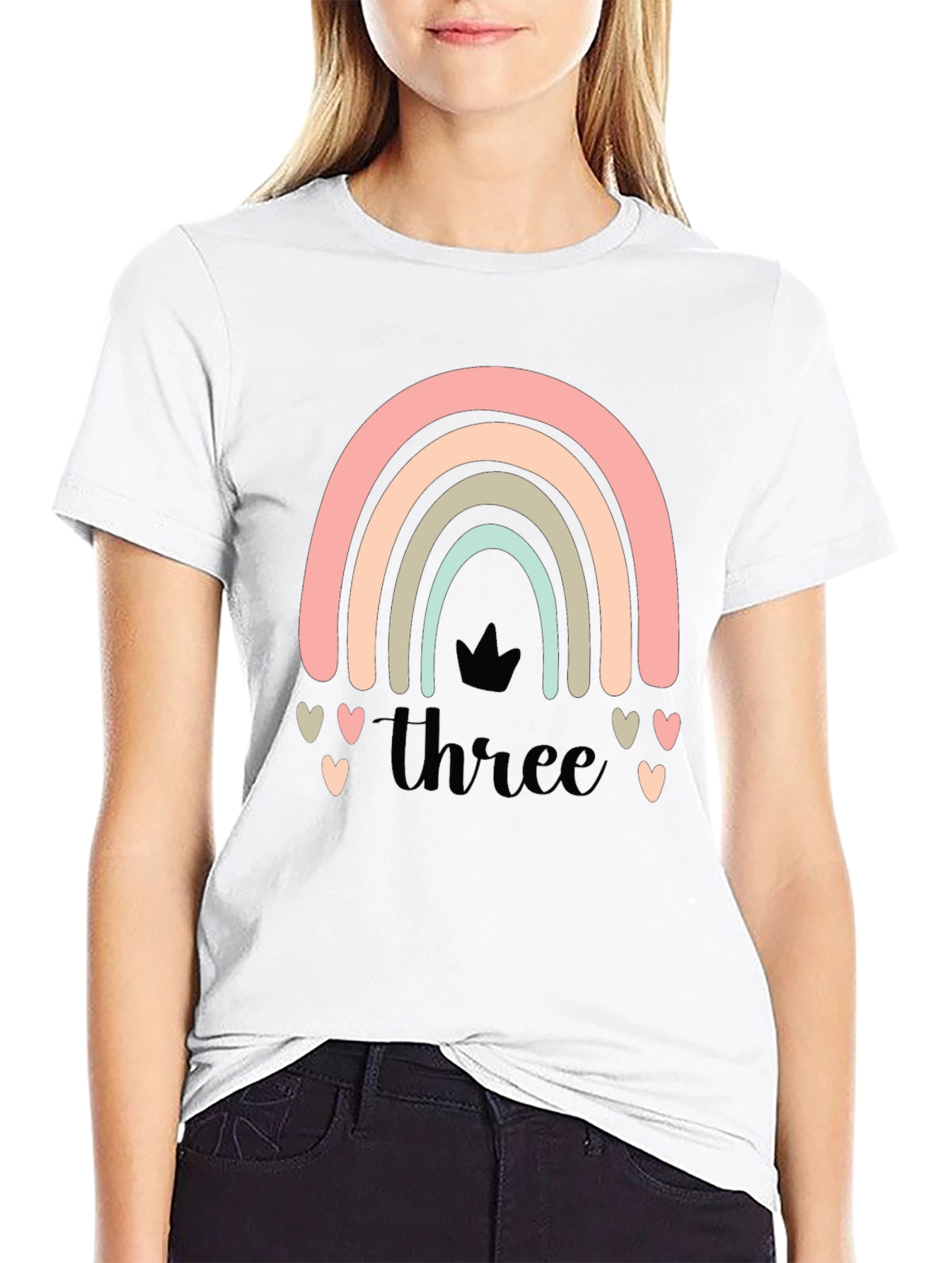 Pastel Rainbow 3rd Birthday Shirt