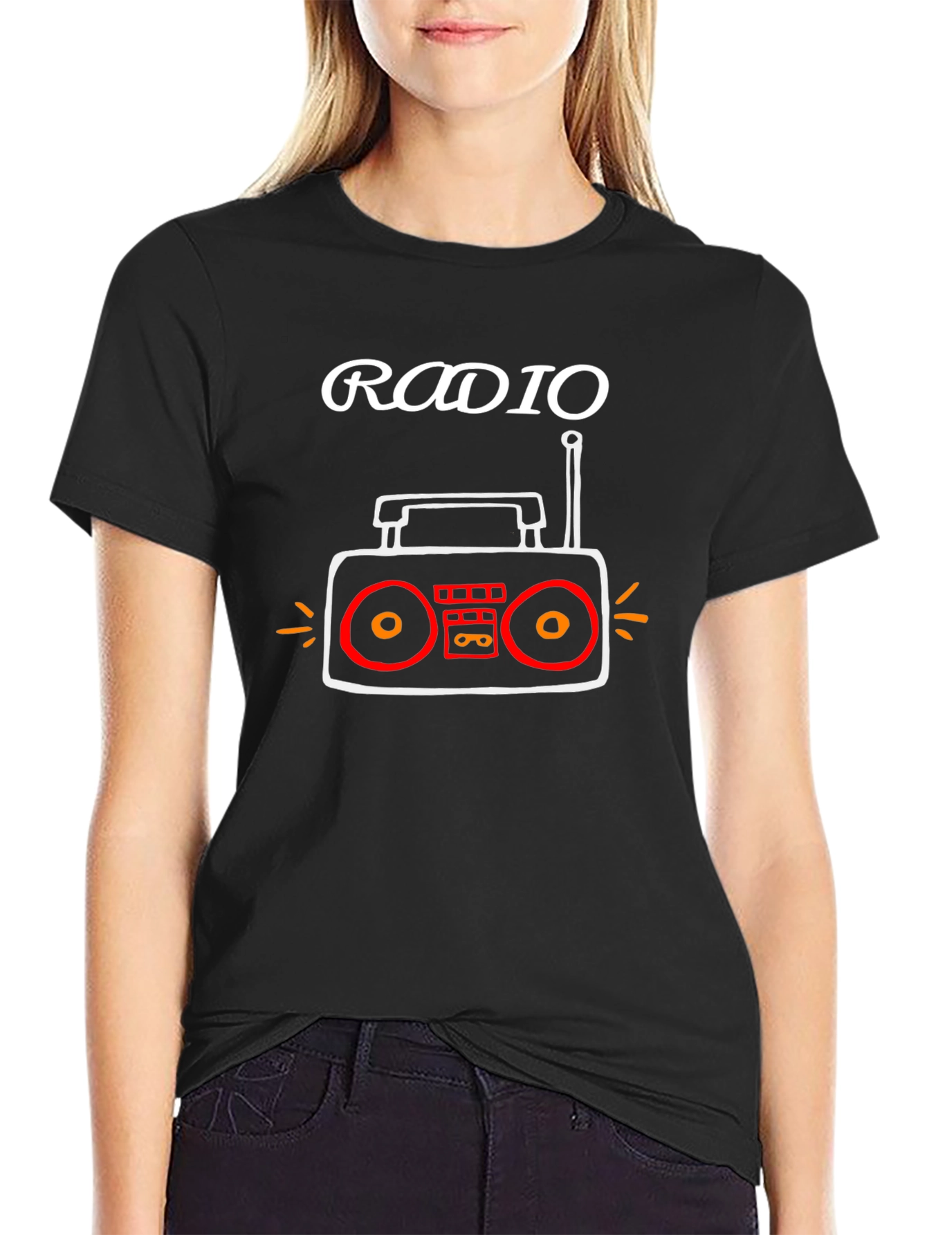 Retro Radio Graphic Tee - Cool & Unique Design