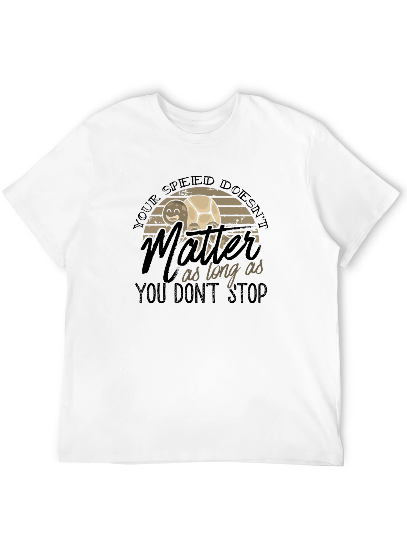 Inspirational Turtle Graphic T-Shirt