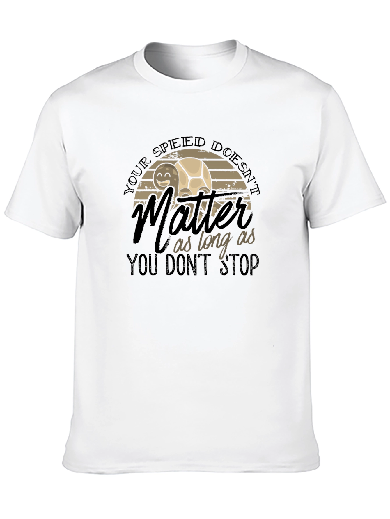Inspirational Turtle Graphic T-Shirt
