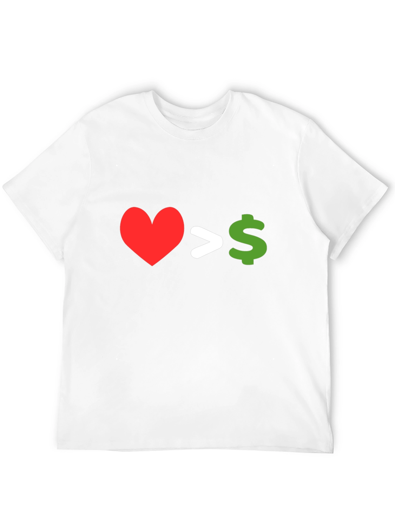 Love Over Money Graphic T-Shirt