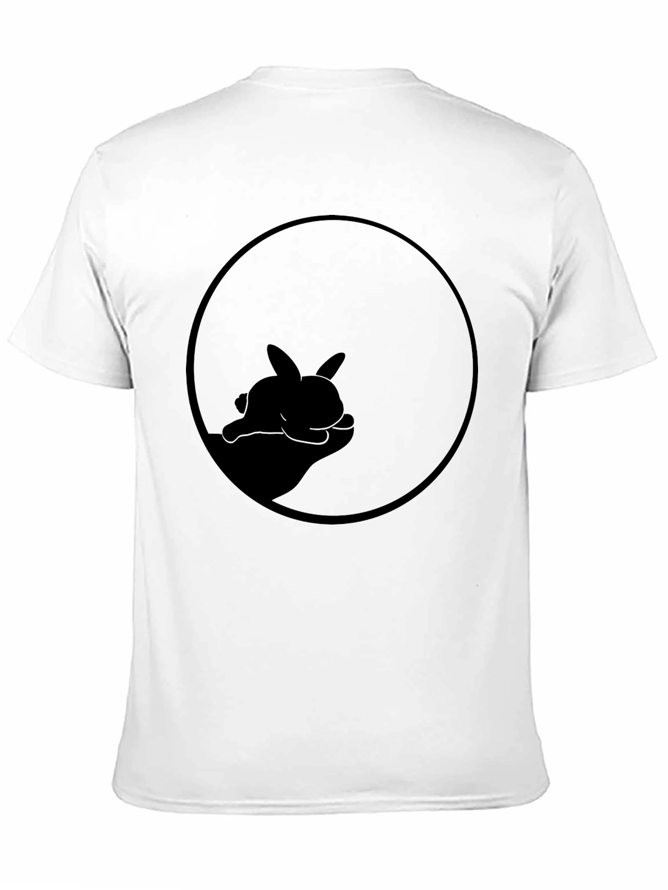 Black Rabbit Circle Graphic Tee