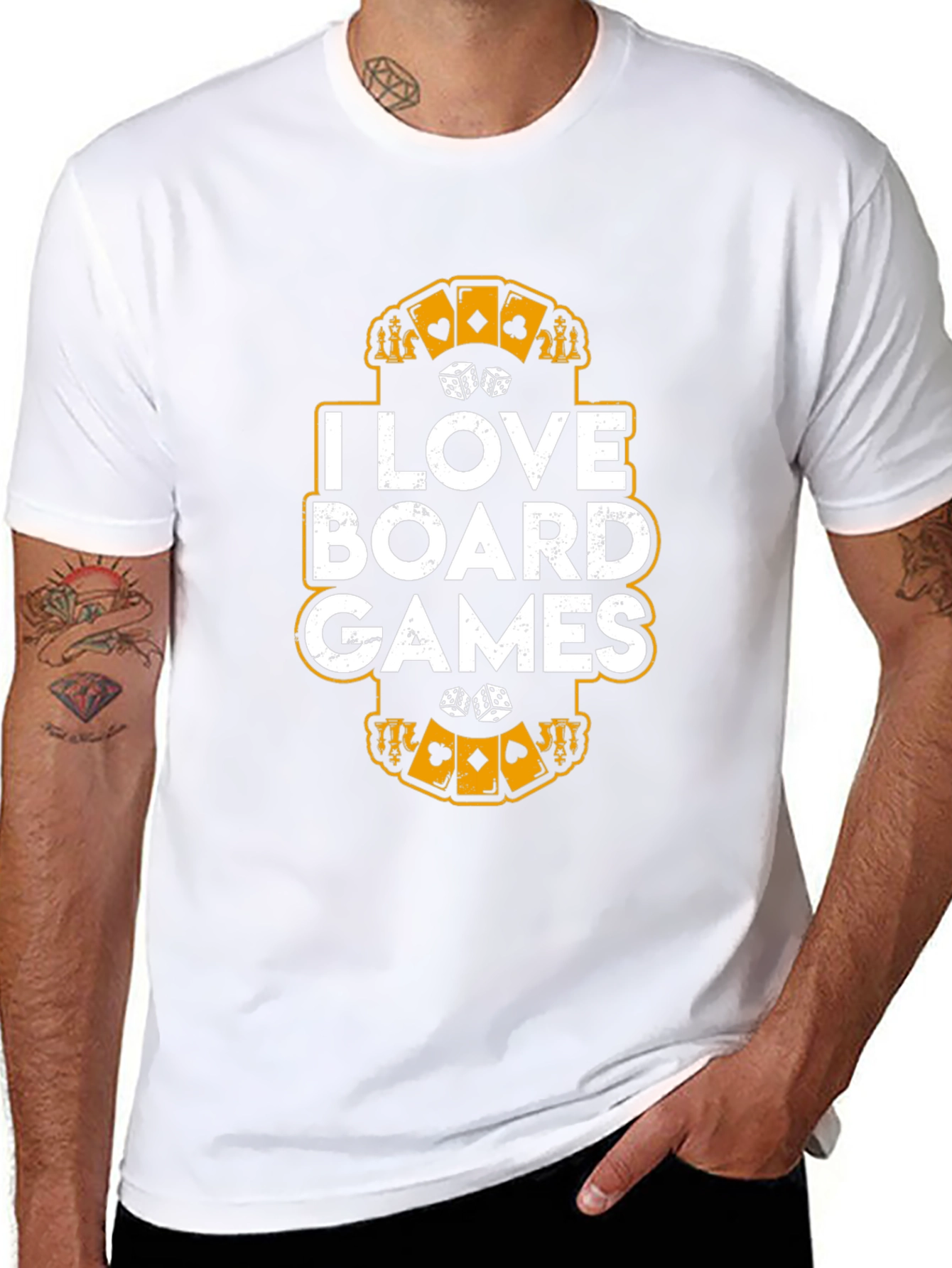 I Love Board Games T-Shirt - Unisex Graphic Tee